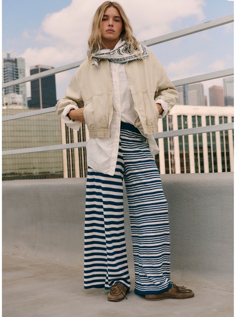 Free People Allyson Striped Pants